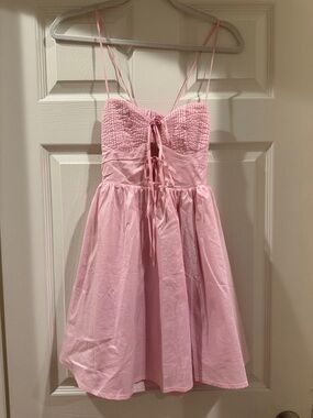 Grey Bandit Pink Party mini dress